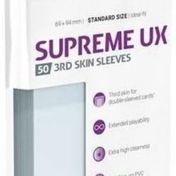 Ultimate Guard Supreme UX 3rd Skin Sleeves Standard Size Transparent (50)