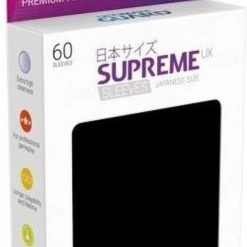 Ultimate Guard Supreme UX Sleeves Japanese Size Black (60)