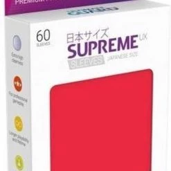 Ultimate Guard Supreme UX Sleeves Japanese Size Matte Red (60)