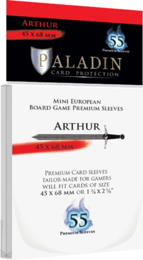 Board&Dice Paladin Sleeves Arthur 45x68mm (55)