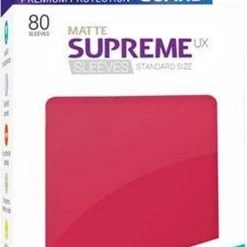 Ultimate Guard Supreme UX Sleeves Standard Size Matte Red (80)