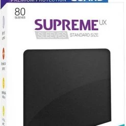 Ultimate Guard Supreme UX - Card Sleeves - Standard Size - Black (80)