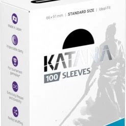 Ultimate Guard Katana Sleeves Standard Size Black 100