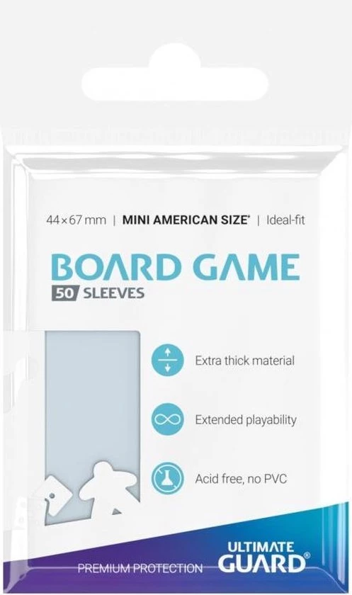 Ultimate Guard Premium Boardgame Sleeves Mini American (50) (44x67mm)