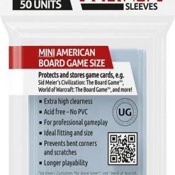 Ultimate Guard 50 Supreme Boardgame Sleeves Mini American (44x67mm)