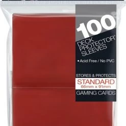 Merkloos Speelgoed | Kaartspel - Sleeves Red Solid 100