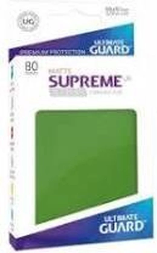 Ultimate Guard Supreme UX Sleeves Standard Size Matte Green (80)
