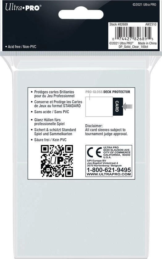Asmodee PC - Ultra Pro Standard Deck Protectors (100ct) - Afbeelding 2