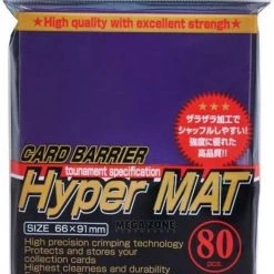 KMC Hyper MAT Purple Standaard Maat Card Sleeves (80 Hoesjes)