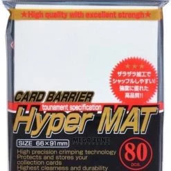 KMC Hyper MAT White Standaard Maat Card Sleeves (80 Hoesjes)