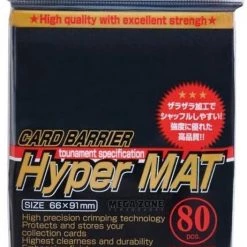 80 Hoesjes KMC Hyper MAT Black Standaard Maat Card Sleeves