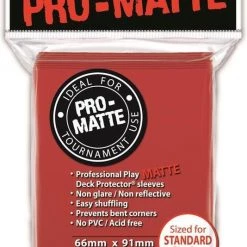 Ultrapro Speelgoed | Kaartspel - Sleeves Pro-Matte Red D12