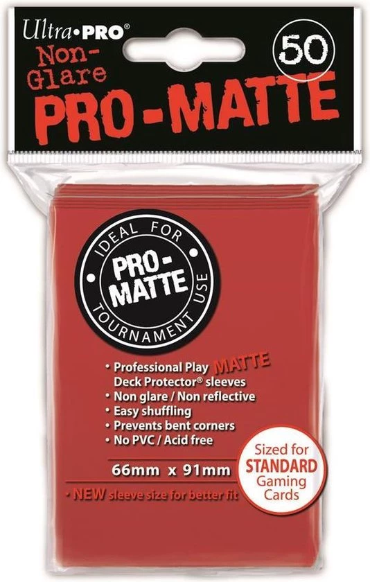 Ultrapro Speelgoed | Kaartspel - Sleeves Pro-Matte Red D12