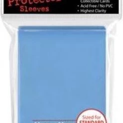 Merkloos Speelgoed | Kaartspel - Sleeves Light Blue 50 D12
