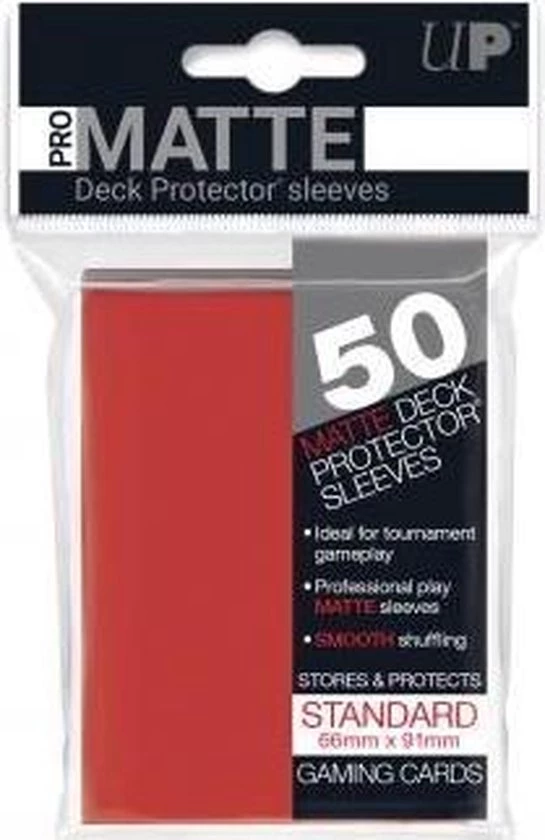 Ultrapro Speelgoed | Kaartspel - Sleeves Pro-Matte Red D12 - Afbeelding 3