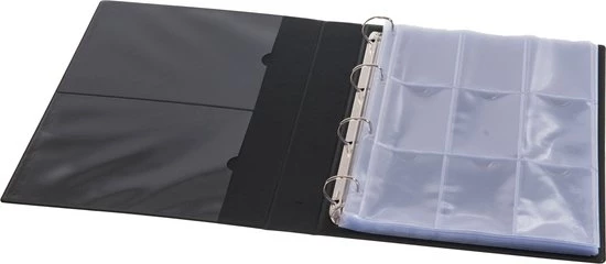 Pokemon Verzamelmap Deluxe - Zwart - 360 Kaartjes - Plastic Modern - Map - 9 Pocket