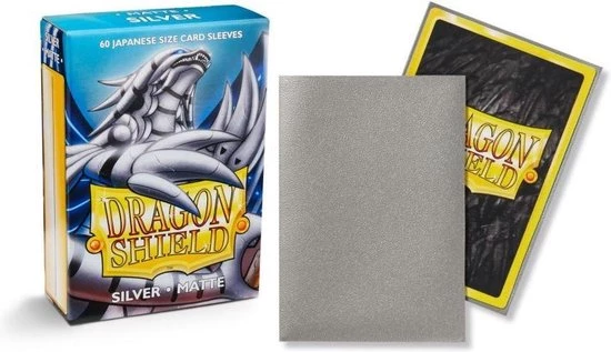 Asmodee Dragon Shield Card Sleeves: Japanese Matte Silver (59x86mm) - 60 Stuks - Afbeelding 5