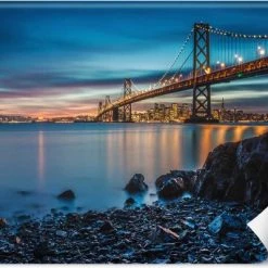 Lapi Toys Trend24 - Behang - De Brug Naar San Francisco - Vliesbehang - Fotobehang - Behang Woonkamer - 300x210x2 Cm - Incl. Behanglijm