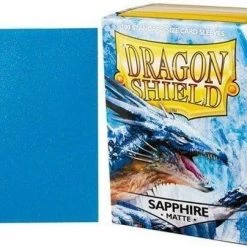 Asmodee 100 Hoesjes Dragon Shield Matte Sapphire Standaard Maat Card Sleeves