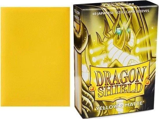 Asmodee Dragon Shield Card Sleeves: Japanese Matte Yellow (59x86mm) - 60 Stuks - Afbeelding 4