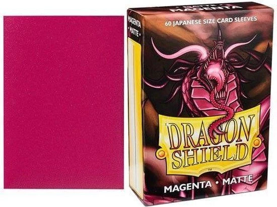 Dragon Shield Japanese Matte Sleeves - Magenta (60 Sleeves) - Afbeelding 4