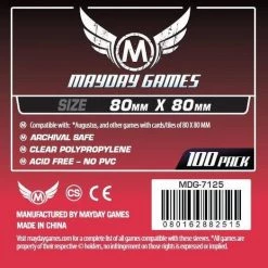 Mayday Games Card Game Sleeves 80mm X 80mm 100ct