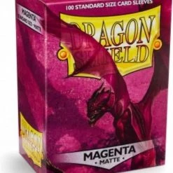 Asmodee Dragon Shield Card Sleeves: Standard Matte Magenta (63x88mm) - 100 Stuks