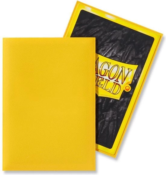 Asmodee Dragon Shield Card Sleeves: Japanese Matte Yellow (59x86mm) - 60 Stuks - Afbeelding 3