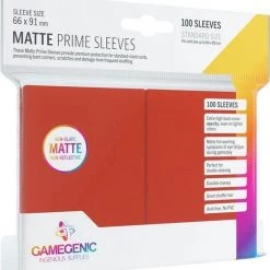 Gamegenic Matte Prime Sleeves Red (100)
