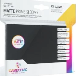 Gamegenic - Matte Prime Sleeves Black (100 Sleeves)