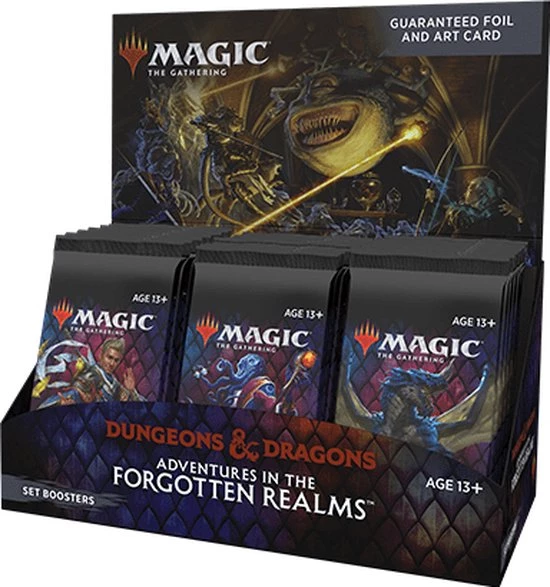 Wizards Of The Coast Magic The Gathering: Adventures In The Forgotten Realms Set Boosters Box (30 Packs) - EN