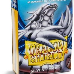 Asmodee Dragon Shield Card Sleeves: Japanese Matte Silver (59x86mm) - 60 Stuks