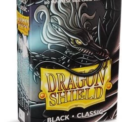 Asmodee Dragon Shield Card Sleeves: Japanese Classic Black (59x86mm) - 60 Stuks