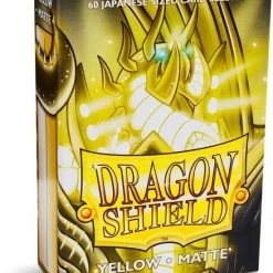 Asmodee Dragon Shield Card Sleeves: Japanese Matte Yellow (59x86mm) - 60 Stuks