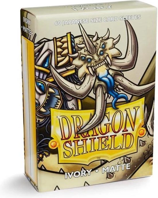 Asmodee Dragon Shield Small Sleeves - Japanese Matte Ivory (60 Sleeves)