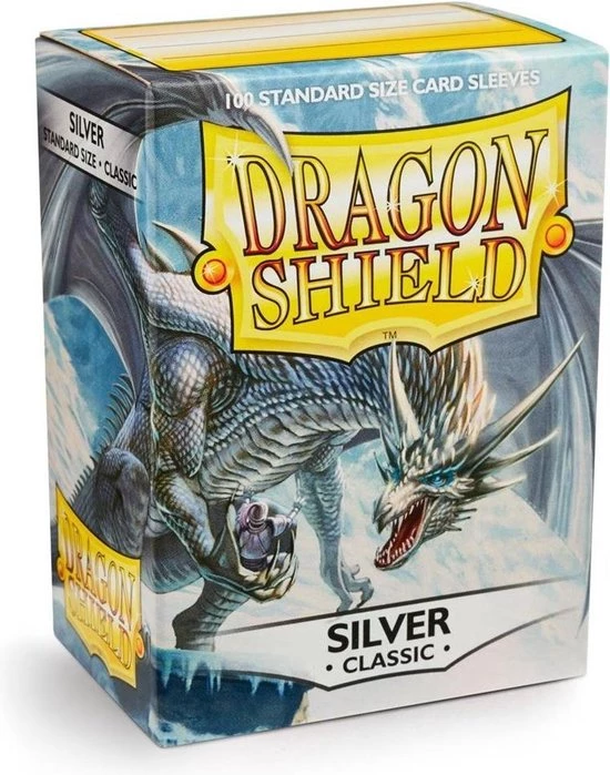 Dragonshield Dragon Shield Card Sleeves: Standard Silver (63x88mm) - 100 Stuks