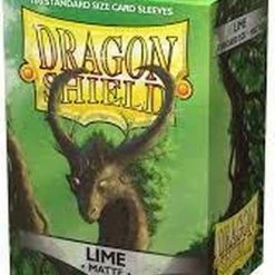 Dragonshield 100 Box Sleeves Matte Lime