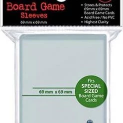 Merkloos Speelgoed | Kaartspel - Sleeves Board Game 69x69mm 50 D10