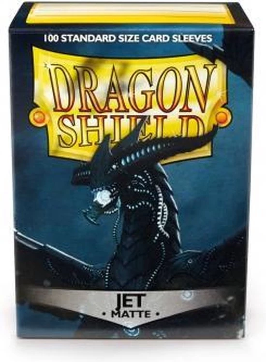 Dragonshield 100 Hoesjes Dragon Shield MATTE Jet Standaard Maat Card Sleeves - Afbeelding 3