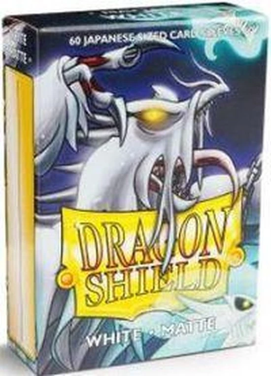 Arcane Tinmen Dragon Shield Card Sleeves: Japanese Matte White (59x86mm) - 60 Stuks - Afbeelding 3