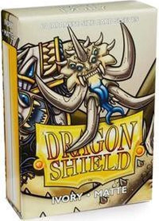 Asmodee Dragon Shield Small Sleeves - Japanese Matte Ivory (60 Sleeves) - Afbeelding 3