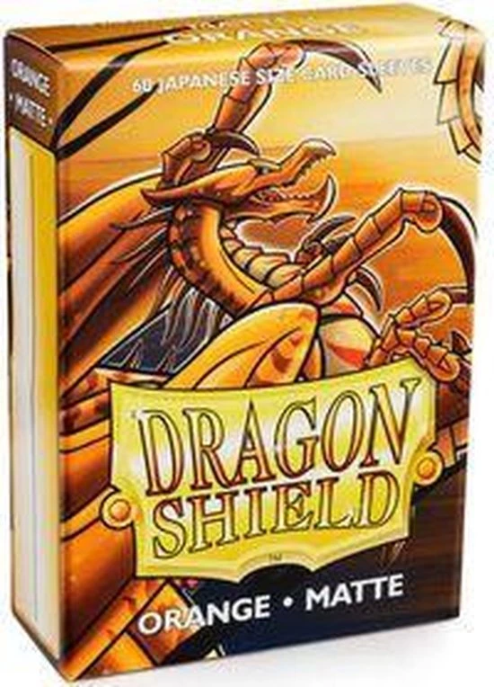 Dragonshield TCG Sleeves - Dragon Shield - Orange Oranje (Non Glare) Small Size - Afbeelding 4