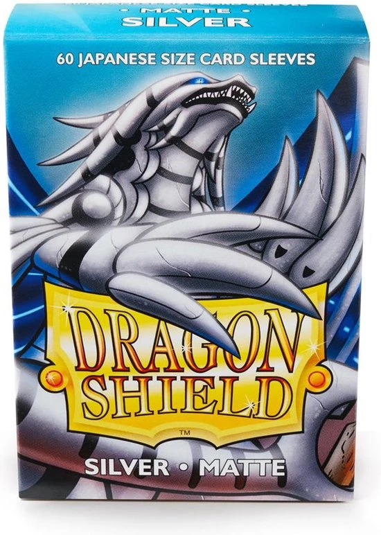 Asmodee Dragon Shield Card Sleeves: Japanese Matte Silver (59x86mm) - 60 Stuks - Afbeelding 2