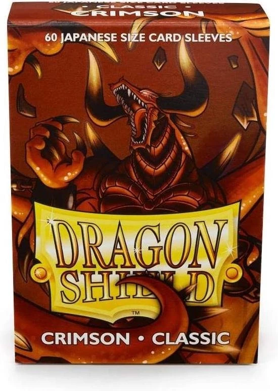 Asmodee Dragon Shield Card Sleeves: Japanese Classic Crimson (59x86mm) - 60 Stuks
