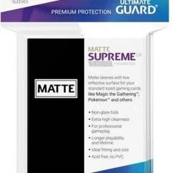 Ultimate Guard Supreme UX Sleeves Standard Size Matte Black (50)